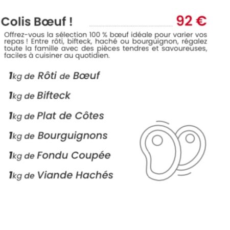 COLIS BOEUF